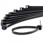200 Cable Ties Black & Natural Cable Tie Wraps / Zip Ties 4 mm X 245 mm