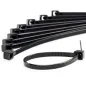 200 Cable Ties Black & Natural Cable Tie Wraps / Zip Ties 4 mm X 245 mm 200 Cable Ties Black & Natural Cable Tie Wraps / Zip Ties 4 mm X 245 mm