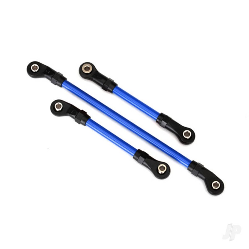 Traxxas Steering link, 5x117mm (1pc) / draglink, 5x60mm (1pc) / panhard link, 5x63mm (Blue powder coated Steel) (assembled with 