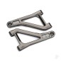Traxxas Suspension arms, upper (left & right) (satin black chrome-plated) (assembled with hollow balls)