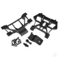Traxxas Body mounts, Front & Rear / 3x12mm CS (4 pcs) / 3x12mm shoulder screw (2 pcs) / 3x10mm flat-head machine screw (8 pcs) /