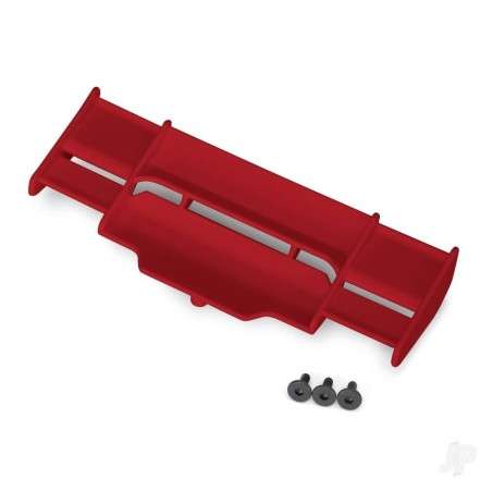 Traxxas Wing, Rustler 4X4 (Red) / 3x8 FCS (3 pcs)