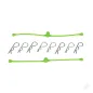 Dubro Body Klip Retainers (Lime Green) (2 pc per package)