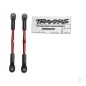 Traxxas Turnbuckles, aluminium (Red-anodised), toe links, 61mm (2 pcs) (assembled with rod ends & hollow balls) (fits Stampede) 