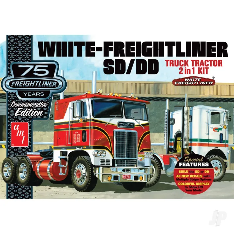 AMT 1:25 White Freightliner 2-in-1 SC/DD Cabover Tractor (75th Anniversary)