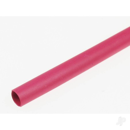 Dubro 1/8in Heat Shrink Tubing Red (4 pcs per package)