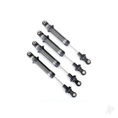 Traxxas Shocks, GTS, silver aluminium (assembled with out springs) (4 pcs) (for use with 8140 TRX-4 Long Arm Lift Kit)