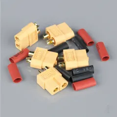 Radient XT60 Female (Battery End) including Heat Shrink (5 pcs)