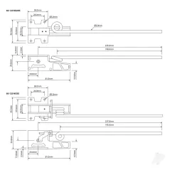 JP Electric Retracts 60-120 Main Set And Legs (2)