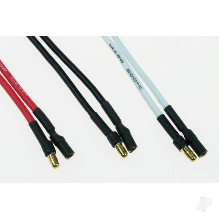 JP 3.5mm Gold Connector Set (3 Pair) 15cm Silicone Lead