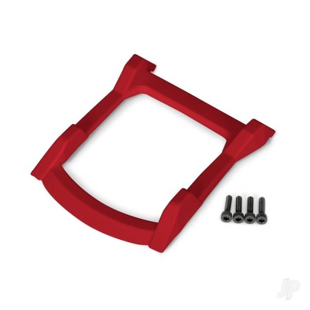 Traxxas Skid plate, roof (Body) (Red) / 3x12mm CS (4 pcs)