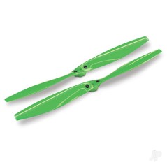 Traxxas Rotor blade Set, Green (2 pcs) ( with screws)
