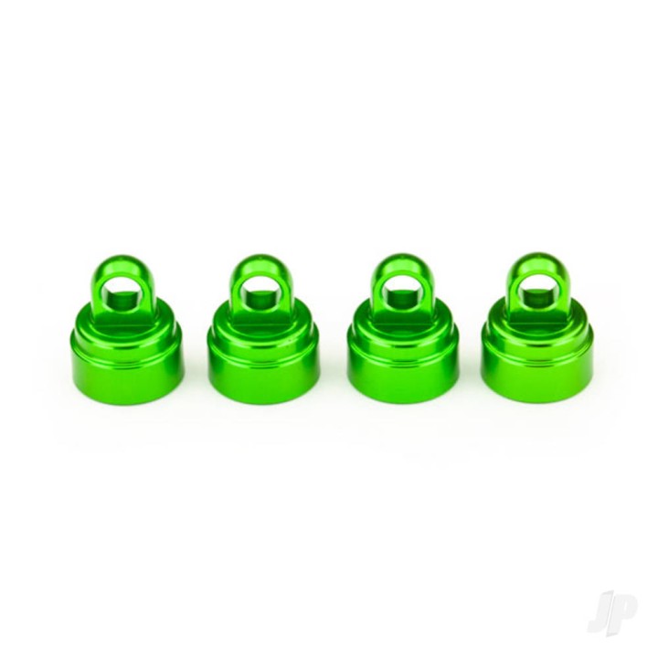 Traxxas Shock caps, aluminium (Green-anodised) (4 pcs) (fits all Ultra shocks)