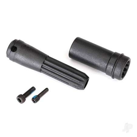 Traxxas Driveshafts, Center Front / 4mm screw pin (1pc) / 3x10 CS (1pc)