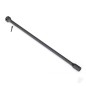 Traxxas Driveshaft, Center, plastic, (black) / screw pin