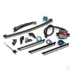 Traxxas LED light Set, complete (includes Front light bar (2 pcs), Rear light bar, curved roof light bar, and high-voltage power