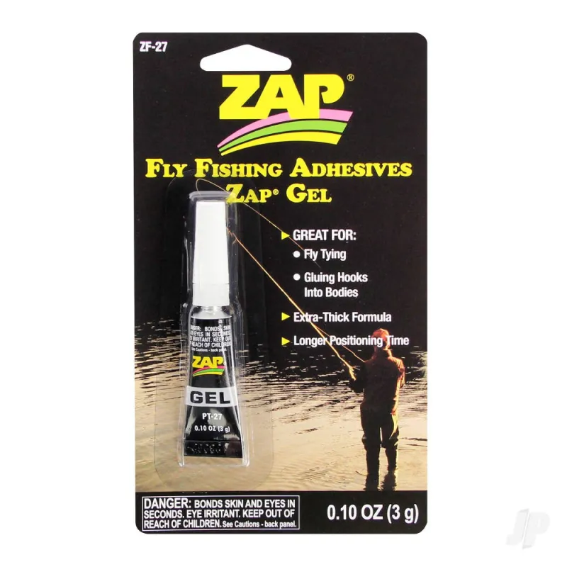 Zap Fly Fishing Adhesives Zap Gel (0.10oz, 3g)