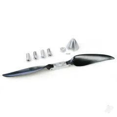 JP 10x8 Folding Propeller With 30mm CNC Aluminium Spinner