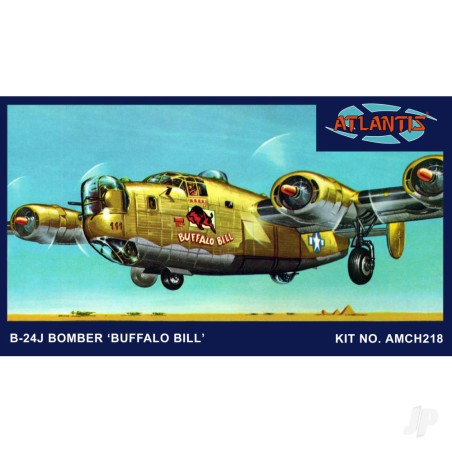 Atlantis Models 1:92 B-24J Bomber Buffalo Bill with Swivel Stand