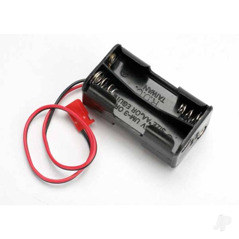 Traxxas Battery holder, 4-cell (no on/off switch) (for Jato and others that use a male Futaba style connector)