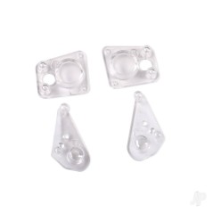 Traxxas Lenses, headlight (2), tail light (2) (fits 9710 body)