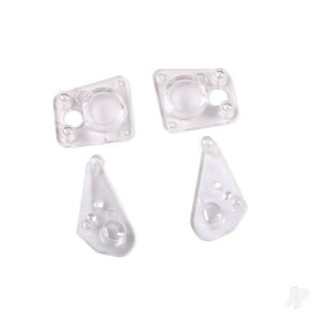 Traxxas Lenses, headlight (2), tail light (2) (fits 9710 body)