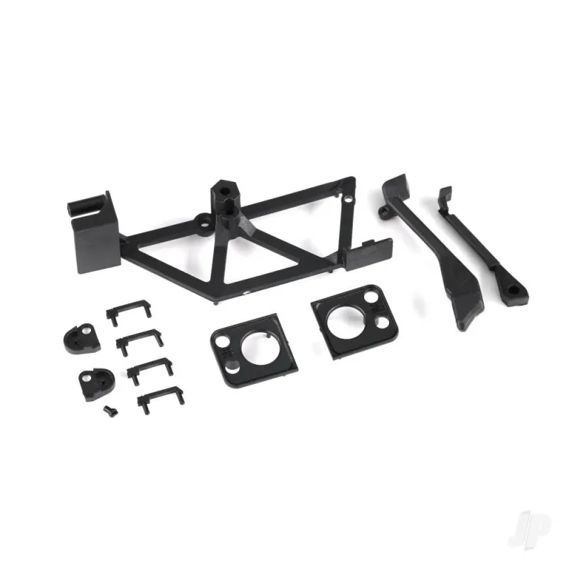 Traxxas Door handles (4)/ light mounts, front (left & right)/ light retainers, front bumper (left & right)/ fuel cap/ snorkel/ s
