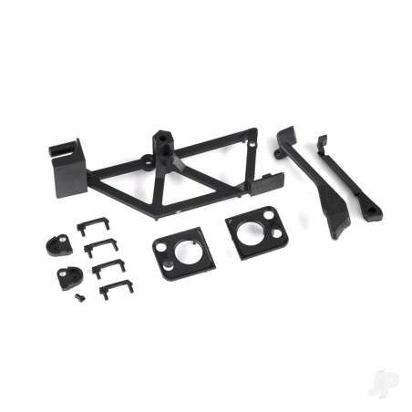 Traxxas Door handles (4)/ light mounts, front (left & right)/ light retainers, front bumper (left & right)/ fuel cap/ snorkel/ s