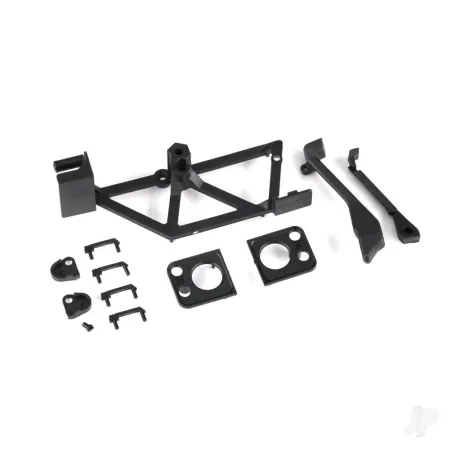 Traxxas Door handles (4)/ light mounts, front (left & right)/ light retainers, front bumper (left & right)/ fuel cap/ snorkel/ s