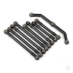 Traxxas Suspension link set, complete (front & rear) (includes steering link (1), front lower links (2), front upper links (2), 