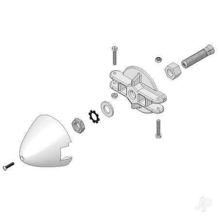 Multiplex Spinner, holder, clamp 4.0in FunGlider