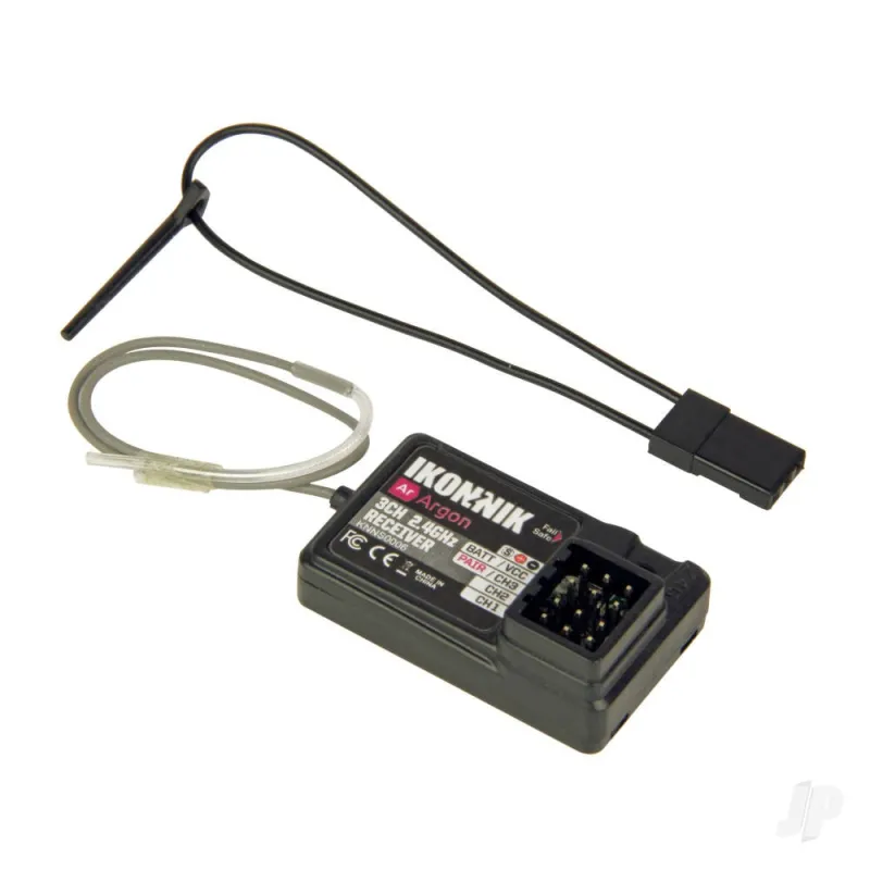 Ikonnik 3-Channel 2.4GHz Argon (Ar) Receiver (for 1:18 Scale)
