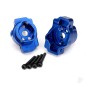 Traxxas Portal drive axle mount, Rear, 6061-T6 aluminium (Blue-anodised) (left and right) / 2.5x16 CS (4 pcs)