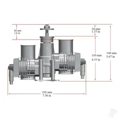 Stinger Engines 30cc Petrol 2-Stroke Twin Cylinder Engine