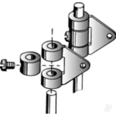 Dubro Strip Aileron Horn Connectors (2 pcs per package)