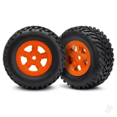 Traxxas Tyres and Wheels, Assembled Glued SCT Off-Road Racing Tyres (1 Each, Right and Left)