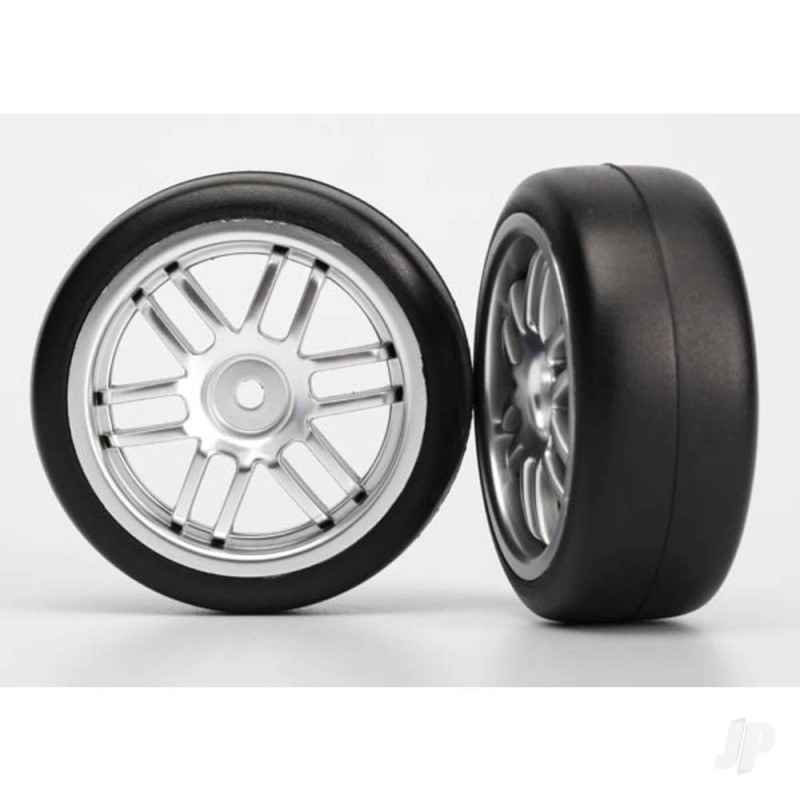 Traxxas Tyres and Wheels, Assembled Glued 1.9 Gymkhana Slick Tyres (2 pcs)