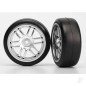 Traxxas Tyres and Wheels, Assembled Glued 1.9 Gymkhana Slick Tyres (2 pcs)