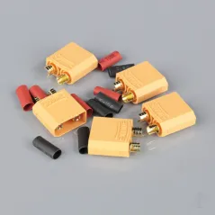 Radient XT90 Male including Heat Shrink (ESC End) (5 pcs)