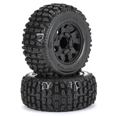 1/10 Brutus F/R 2.8" Monster Truck Tires MTD 12mm Black Ripp