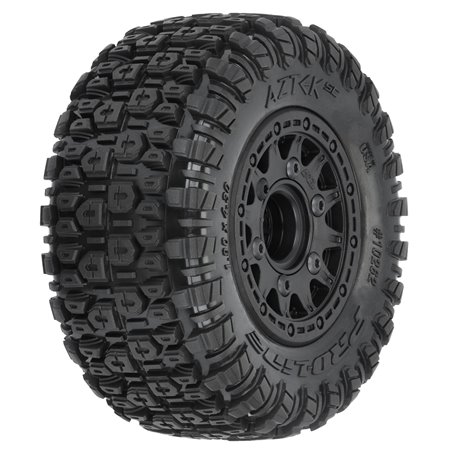 1/10 Aztek M2 F/R 2.2"/3.0" SC MTD 12mm & 14mm Black Raid Wh