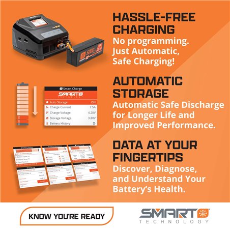 11.1V 4000mAh 3S 30C Smart G2 Hardcase LiPo Battery: IC5
