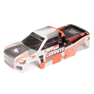1/10 Clipless Painted Decaled Body, Orange: GRANITE 4X4