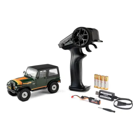 1/30 SCX30 Jeep CJ-7 Renegade 4X4 RTR, Green