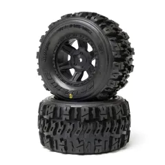 1/16 Trencher Front/Rear Tires Mounted Desperado 2.0 Wheels,