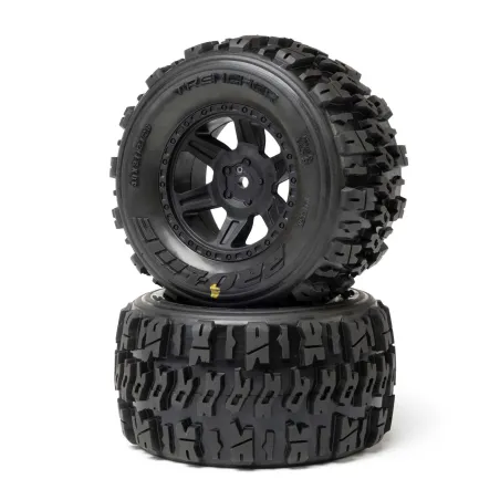 1/16 Trencher Front/Rear Tires Mounted Desperado 2.0 Wheels,