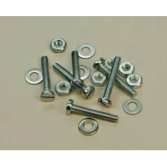 M2 x 12mm pan screw ,nuts and washers x 6