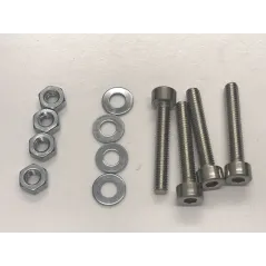 m4 x 25mm socket head screws nuts and wahsers x 4
