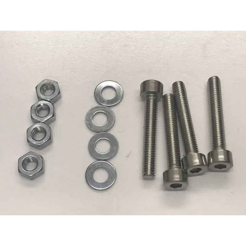 m4 x 25mm socket head screws nuts and wahsers x 4