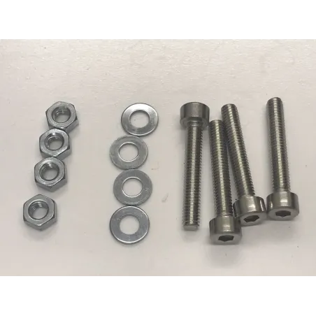 m4 x 25mm socket head screws nuts and wahsers x 4